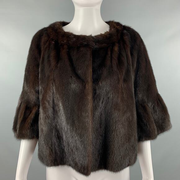 BYTE by TESO Size 6 Brown 3/4 Sleeves Jacket - Picture 1 of 7